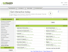 Tablet Screenshot of nzpages.co.nz